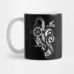 All Blacks Rugby New Zealand Maori Tattoo Design Mug